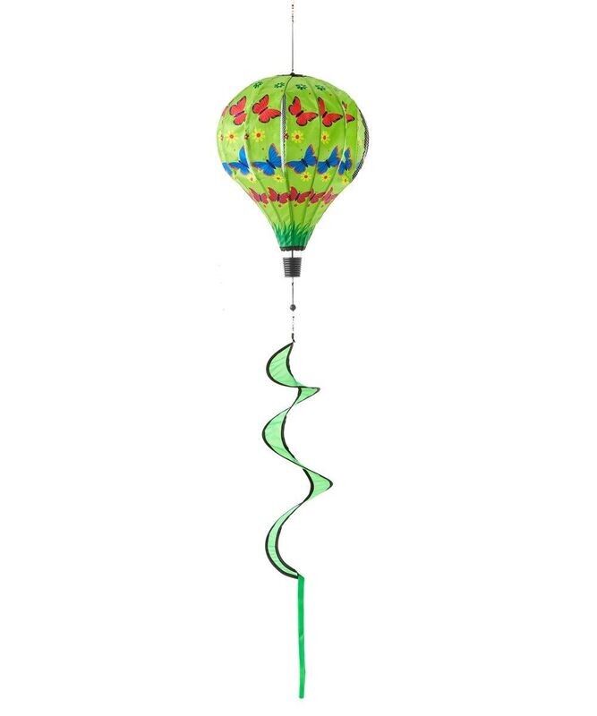 Green Butterfly Air Balloon Wind Spinner