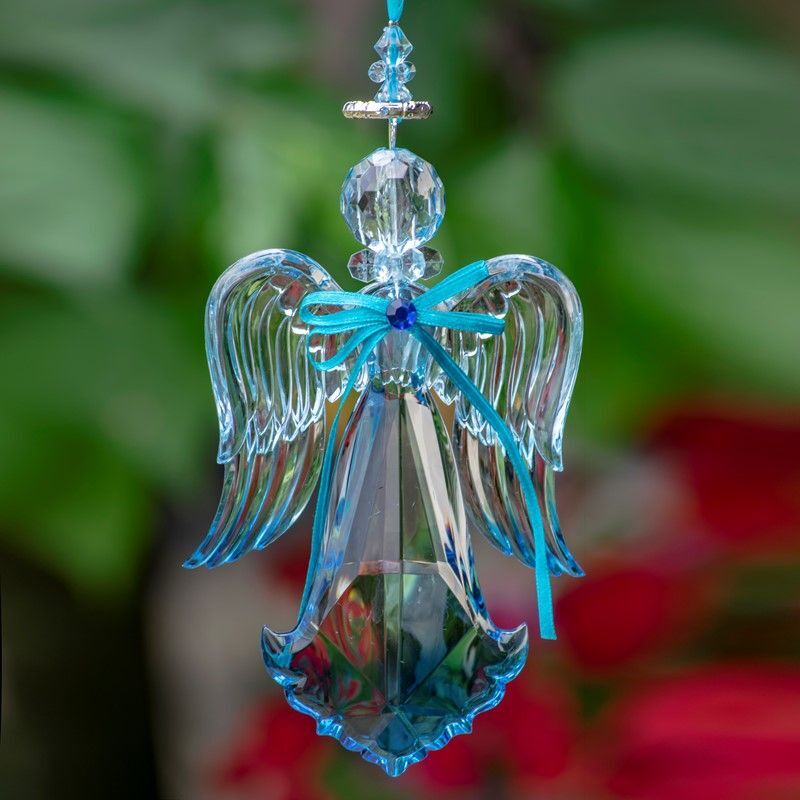 Hanging Blue Angel Acrylic Ornaments