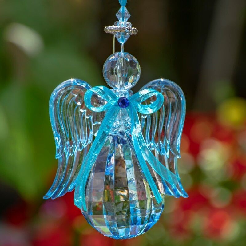 Hanging Blue Angel Acrylic Ornaments, Style: A