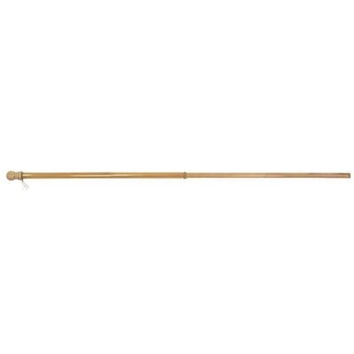 Large Flag Wooden Flag Pole with Anti-Wrap Sleeve