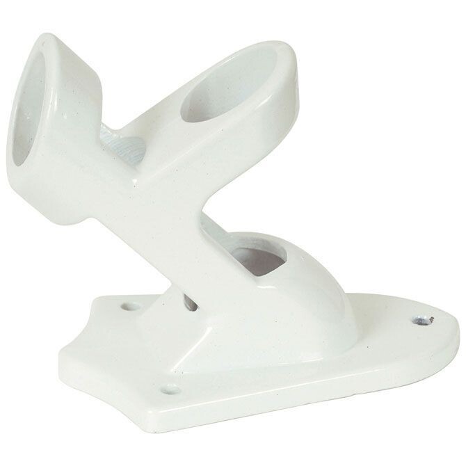 White Flag Pole Bracket - 2 positions