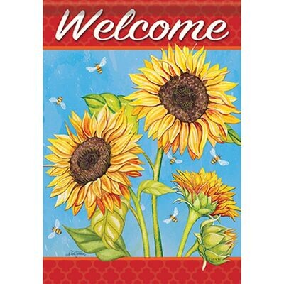 Sunflower Field Large Flag Dura Soft™