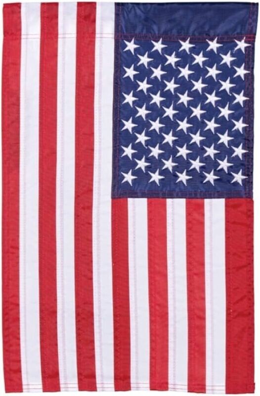 Applique American Flag Garden Flag Dura Soft™