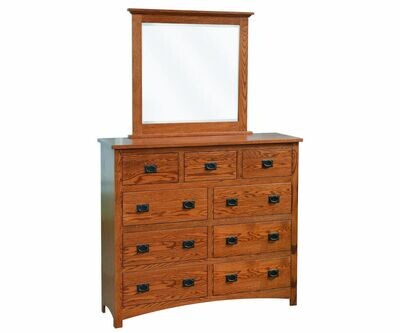 Siesta Mission Tall Dresser with Tall Mirror