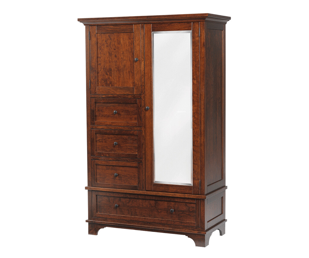 Arlington Chiffonier, Amish Made Chifferrobe with Mirror