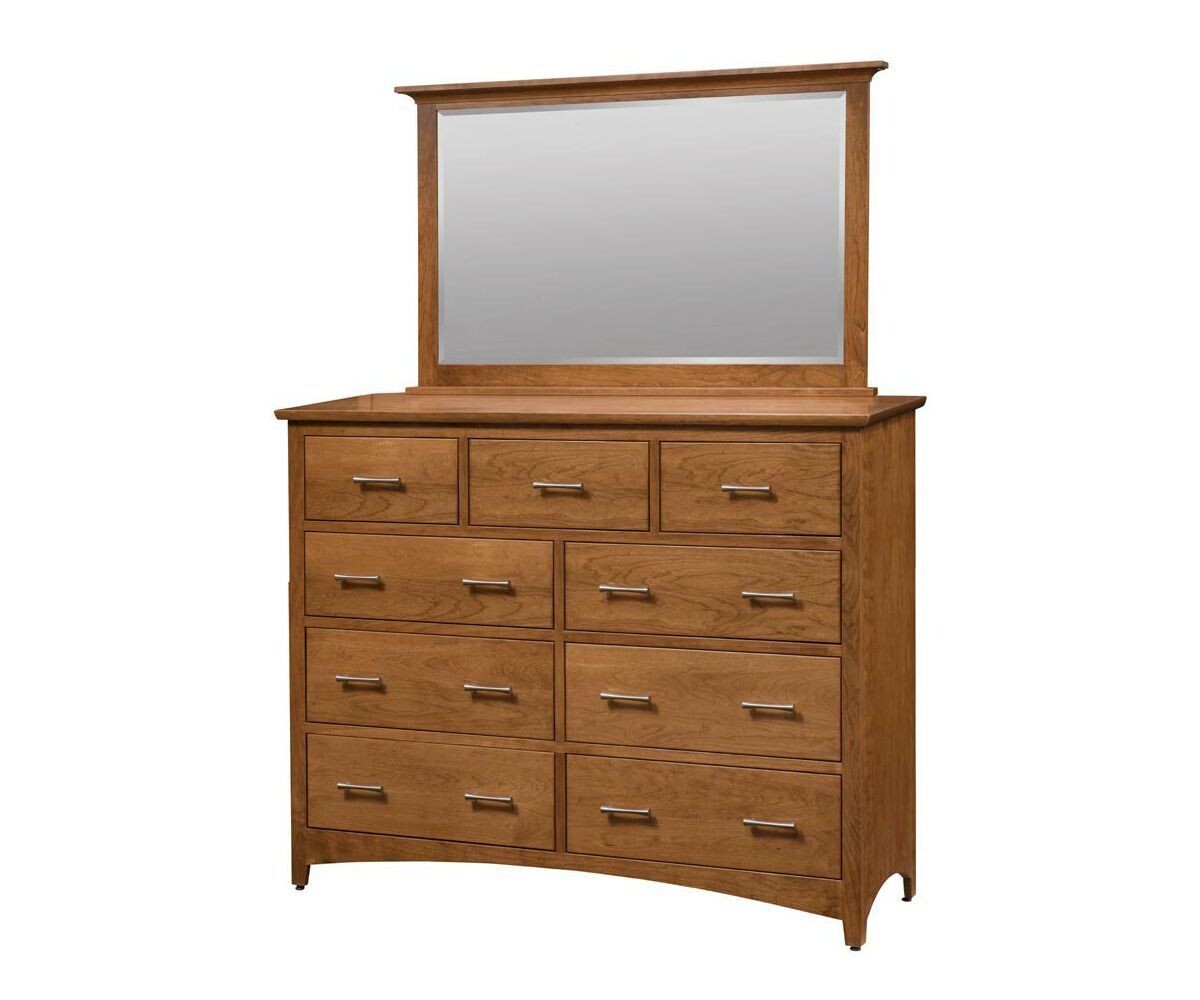 Barrington Tall 9-Drawer Dresser with Tall Mirror