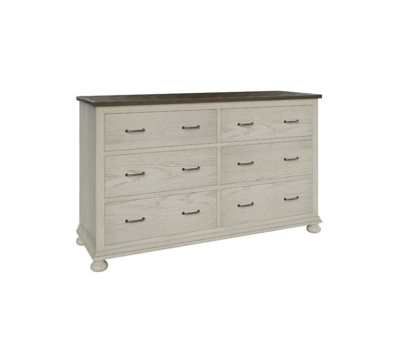 Hickory Grove Tall 9-Drawer Dresser with Mirror