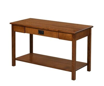 Mission Sofa Table with drawer, open bottom shelf