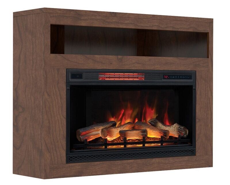 Corner Metro Media Console with Fireplace