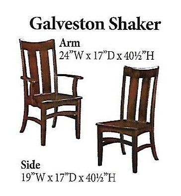 Galveston Shaker Amish Dining Chair Galveston Shaker Amish Dining Chair