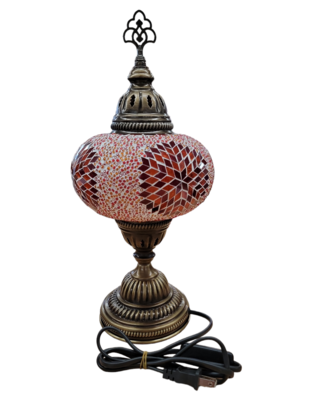 Medium Turkish Mosaic Table Lamp - Sunset