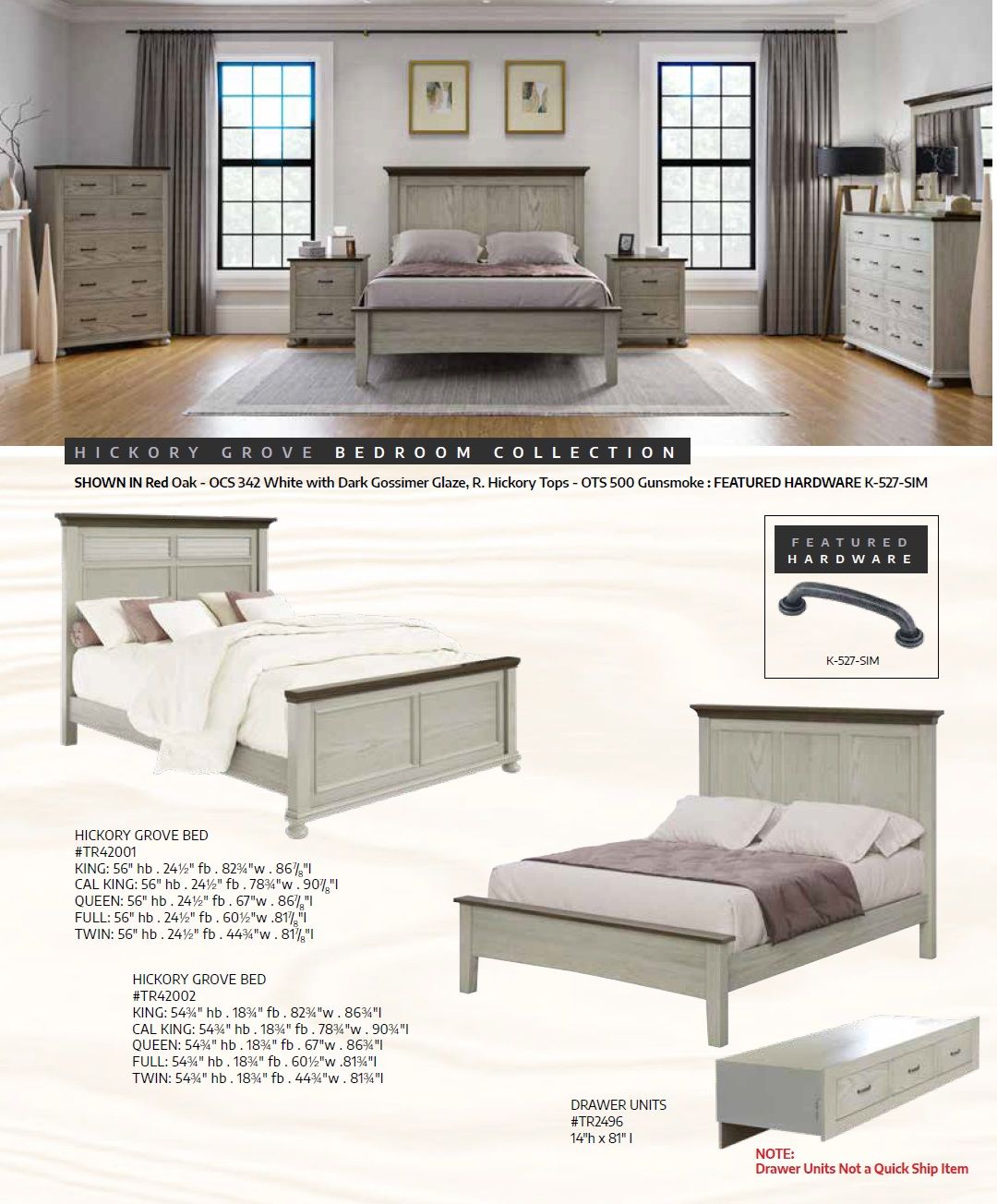 Hickory Grove Bedroom Set, Delivery Included!