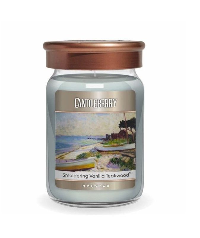 NOUVEAU™ - Smoldering Vanilla Teakwood™,  26 oz. Jar, Scented Candle