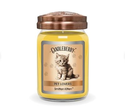 Candleberry Candles Smitten Kitten, 26 oz. Large Jar Pet Lovers Collection