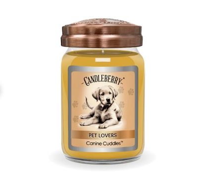 Candleberry Candles Canine Cuddles, 26 oz. Large Jar Pet Lovers Collection