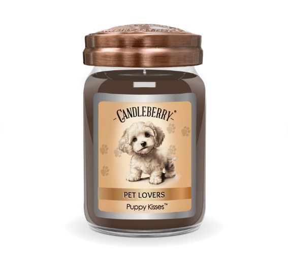 Candleberry Candles Puppy Kisses, 26 oz. Large Jar Pet Lovers Collection