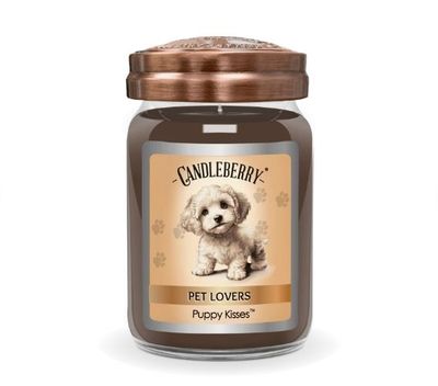 Candleberry Candles Puppy Kisses, 26 oz. Large Jar Pet Lovers Collection