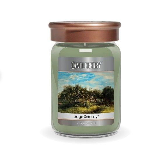 Candleberry Candles Sage Serenity,  26 oz. Large Jar Nouveau Collection