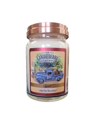 Candleberry Candles Vanilla Bourbon™, 26 oz. Large Jar Scented Candle Bourbon and Spirits Collection