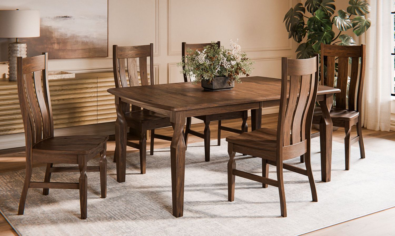 Amish made furniture fast Brantley Table & Chairs - Amish dining sets in 30 days
