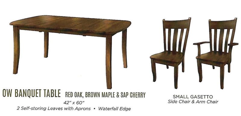 Old World Banquet Table with Small Gasetto Chairs Dining Set Old World Banquet Table with Small Gasetto Chairs Dining Set