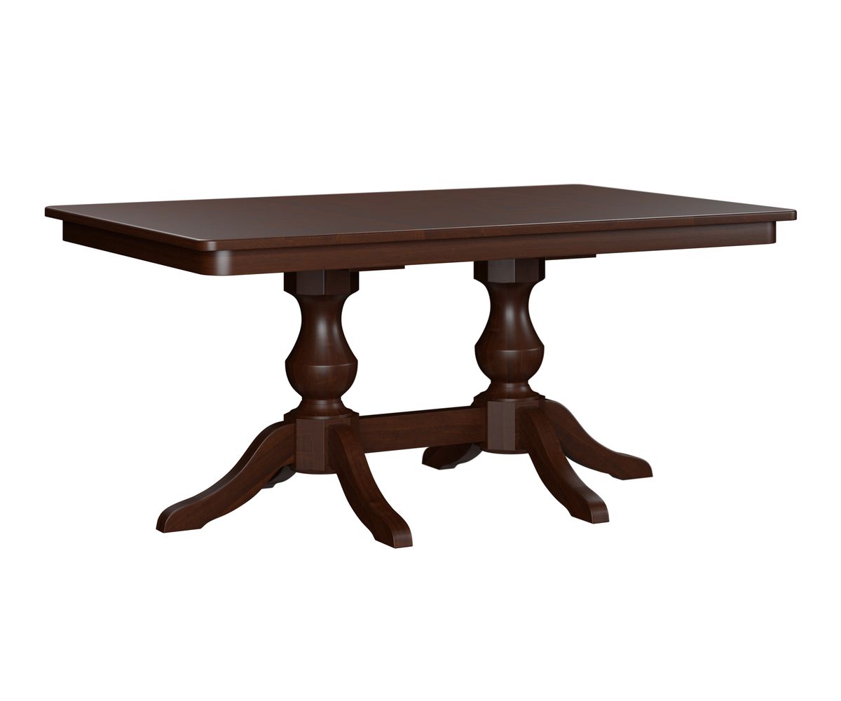 Amish Denver Double Pedestal Dining Table 42