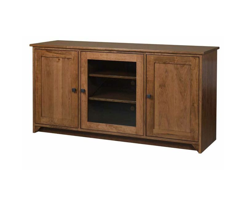 50 50", 60", 70" 3-Door Shaker TV Stand Amish Living Room Furniture