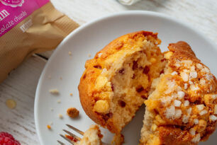 Raspberry & White Chocolate Muffin