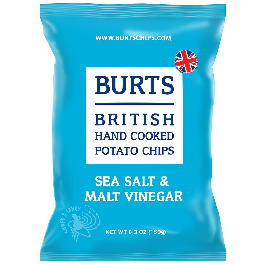 Burts Sea Salt & Malted Vinegar Crisps