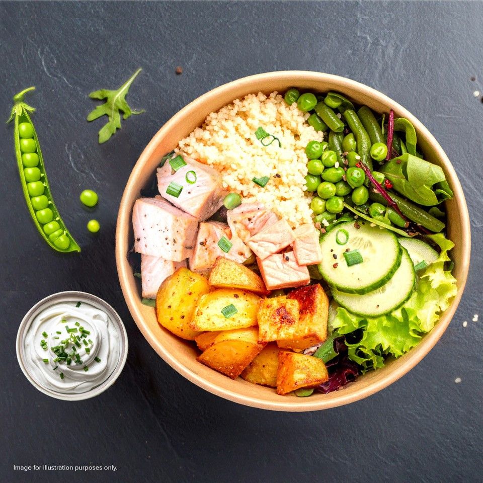 Poached Salmon Salad