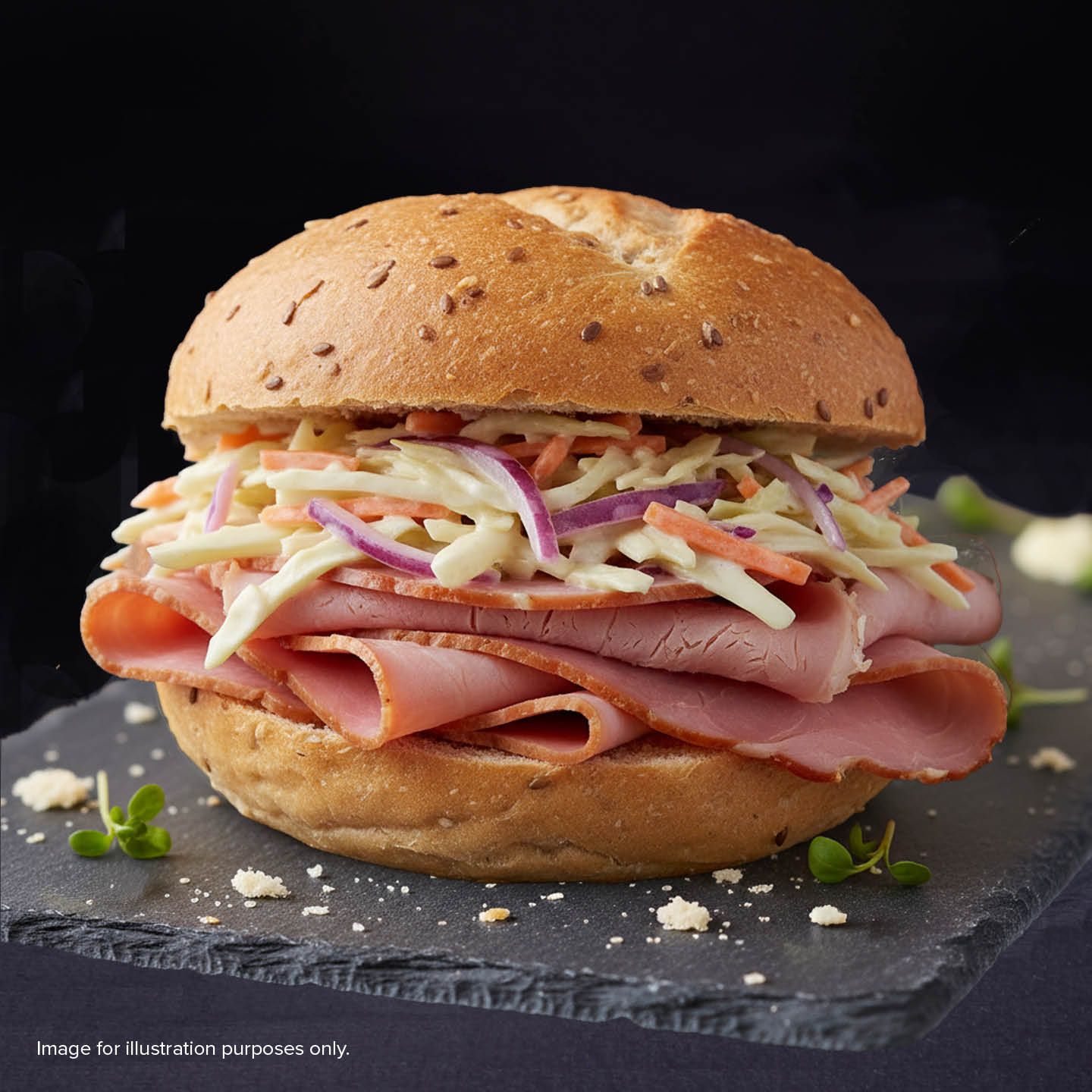 Honey Roast Ham and Homemade Coleslaw