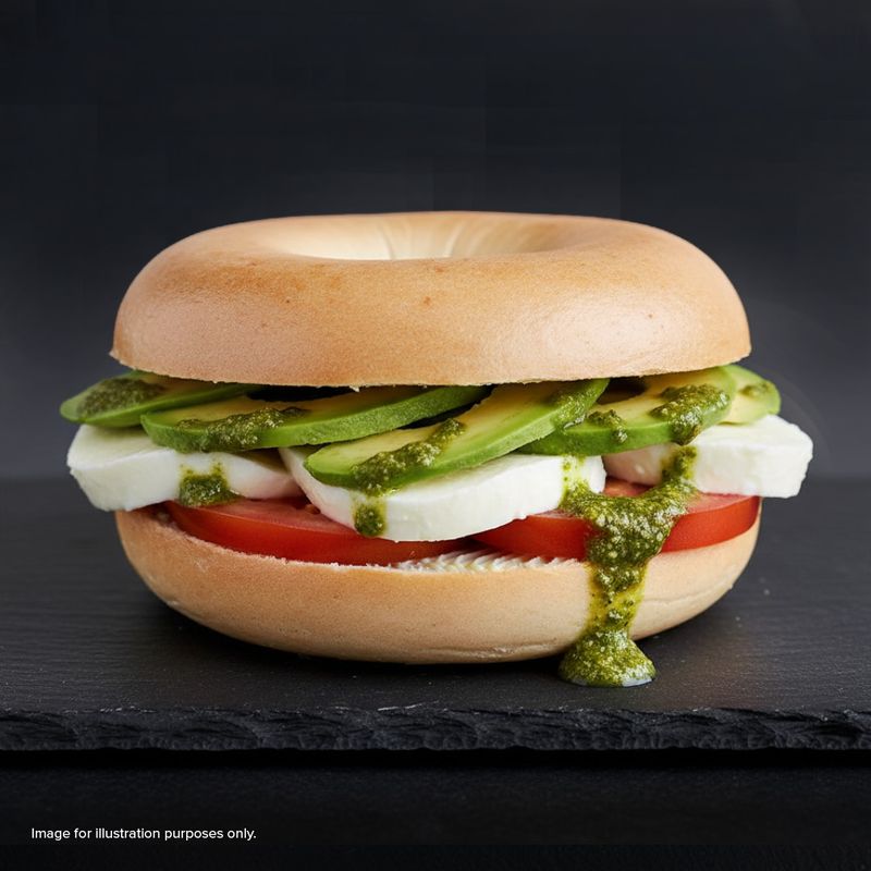 Mozzarella, Avocado & Sliced Tomatoes