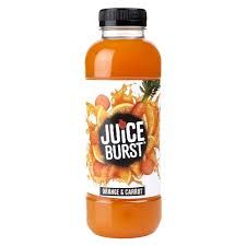 Orange & Carrot Juice Burst (500ml)