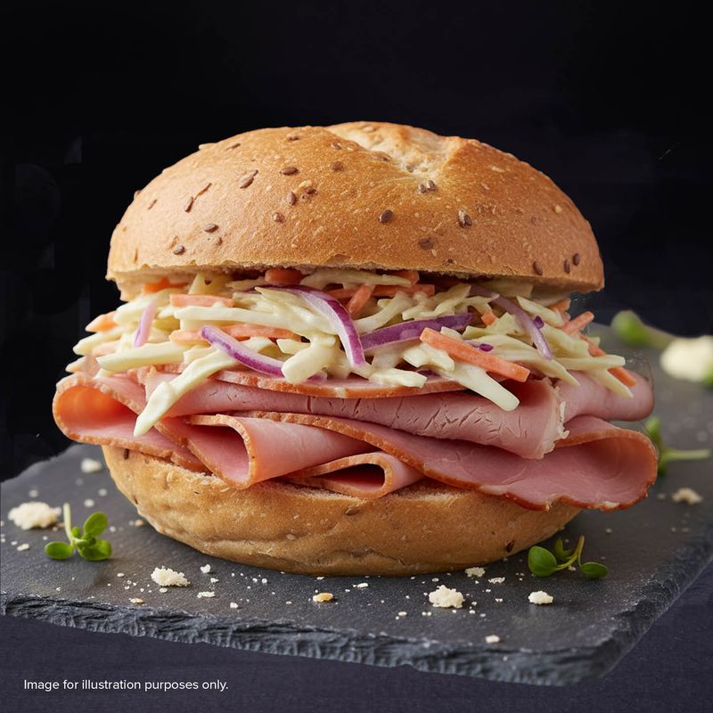 Honey Roast Ham and Homemade Coleslaw Honey Roast Ham and Homemade Coleslaw