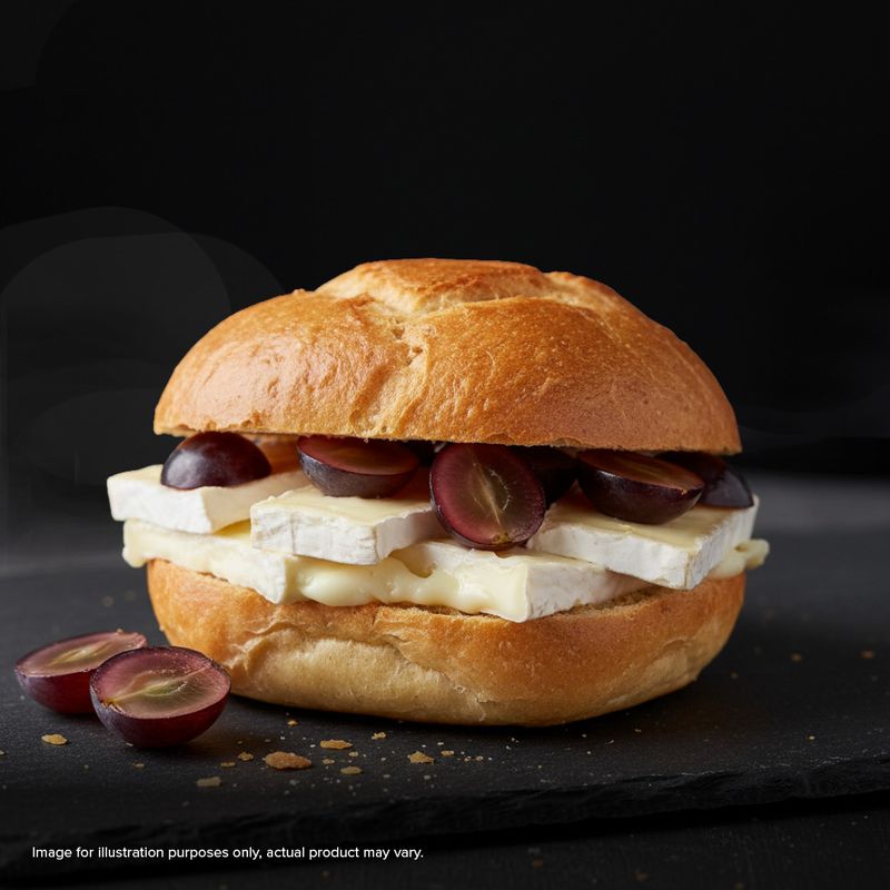 French Brie & Black Grapes