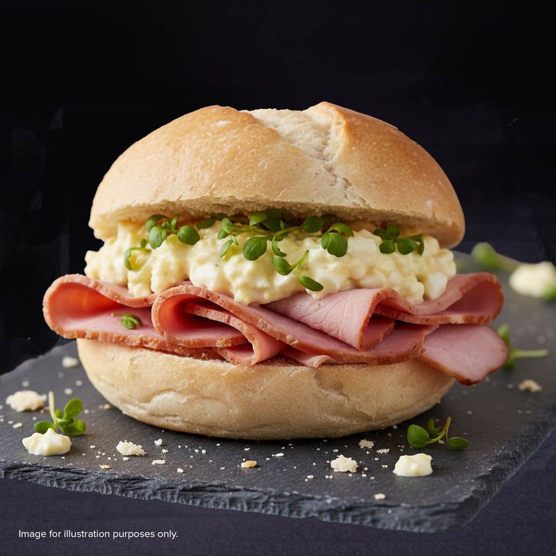 Honey Roast Ham & Homemade Free Range Egg Mayonnaise Honey Roast Ham & Homemade Free Range Egg Mayonnaise