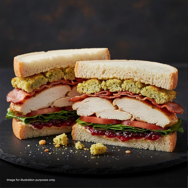 Roast Chicken with Sweetcured Bacon & Stuffing