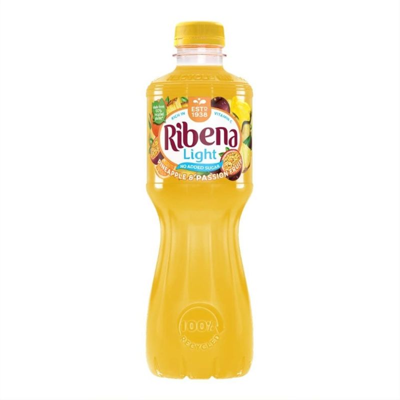 Ribena Light Pineapple & Passion Fruit (Bottle - 500ml) Ribena Light Pineapple & Passion Fruit (Bottle - 500ml)