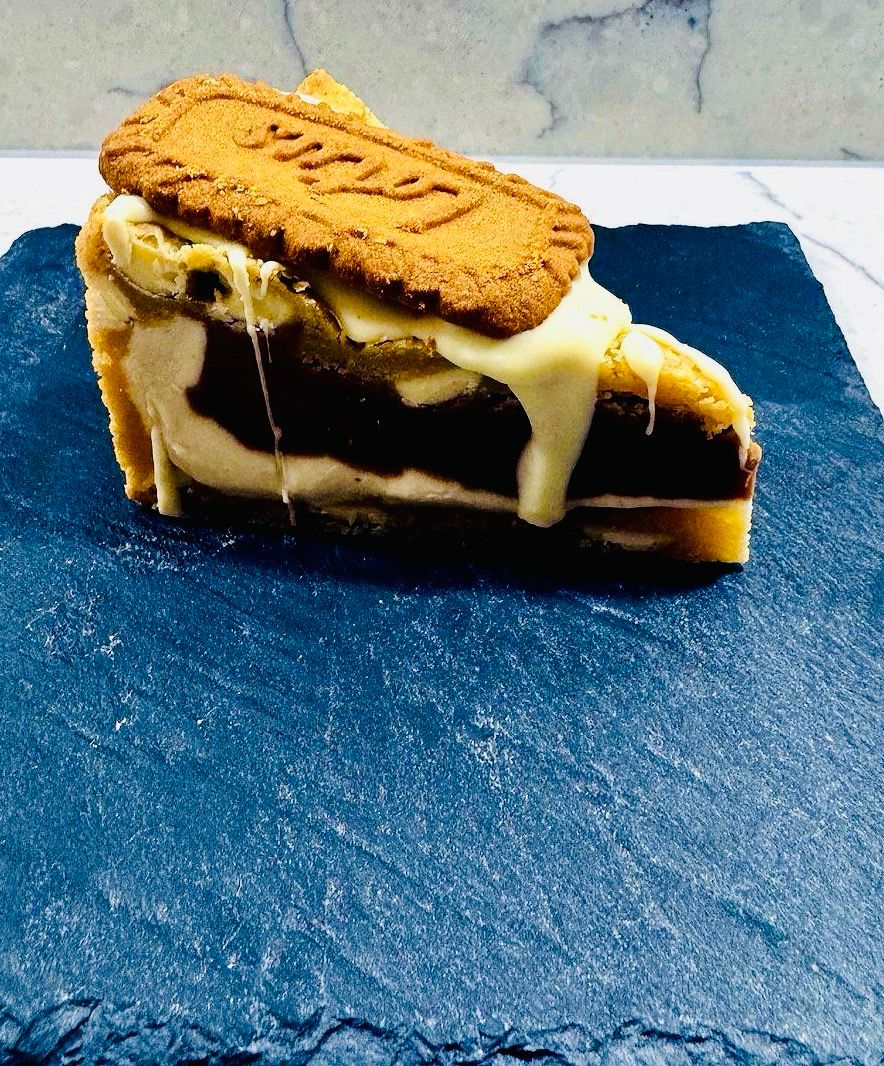Biscoff & White Choc Cookie Pie