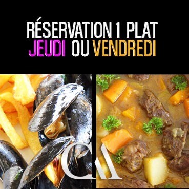 Réservation Jeudi ou Vendredi