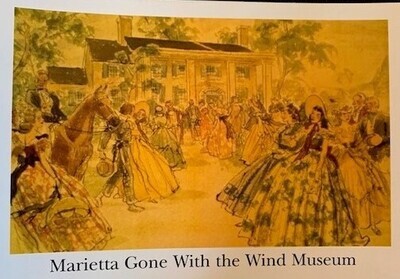 Post Card  GWTW Scene