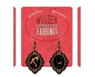 Earrings Gone with the Wind Silhouette