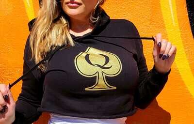 Queen of Spades QoS Cropped Hoodie