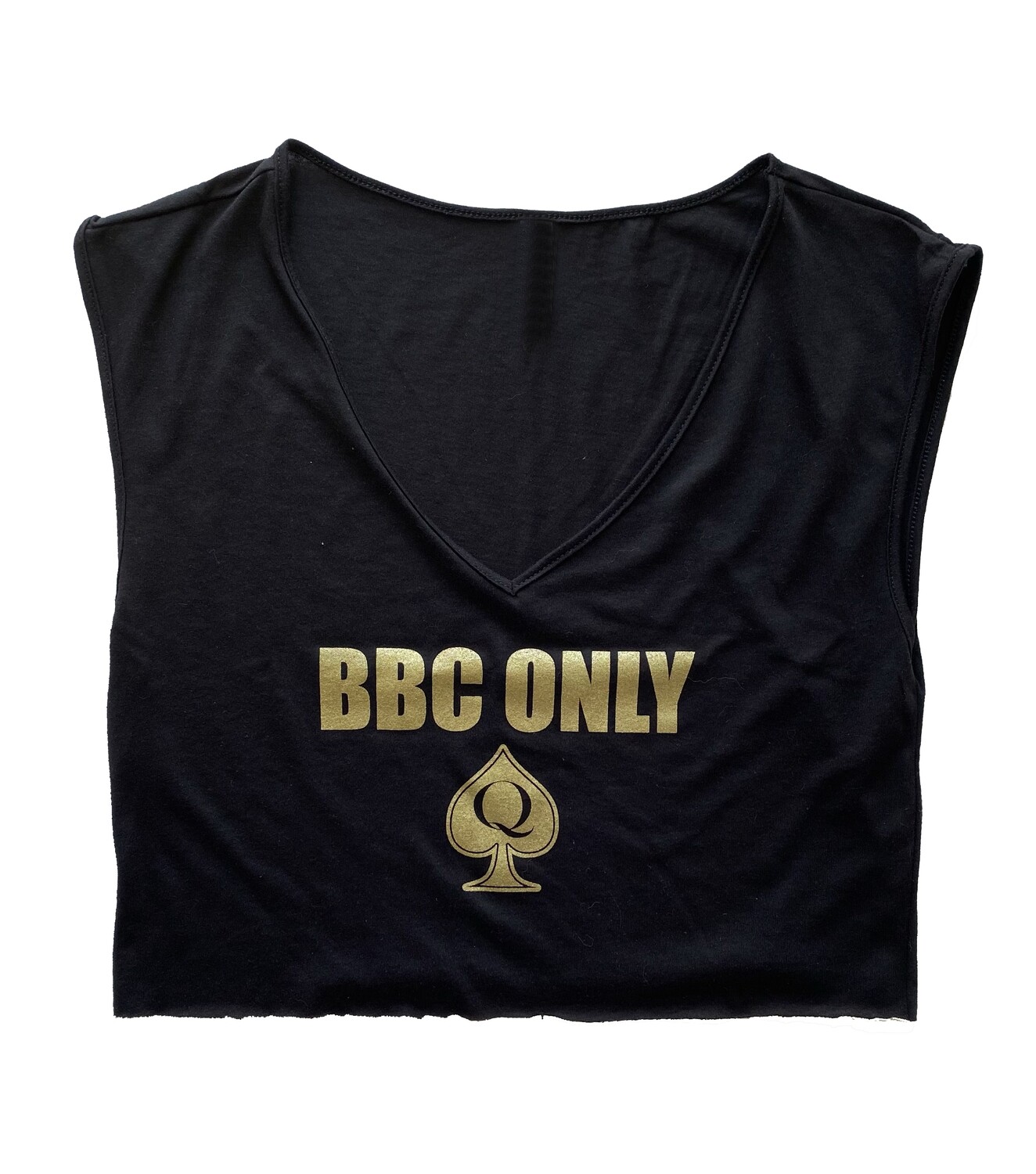 BBC Only (QoS) Queen of Spades Cropped V-Neck Tank Top