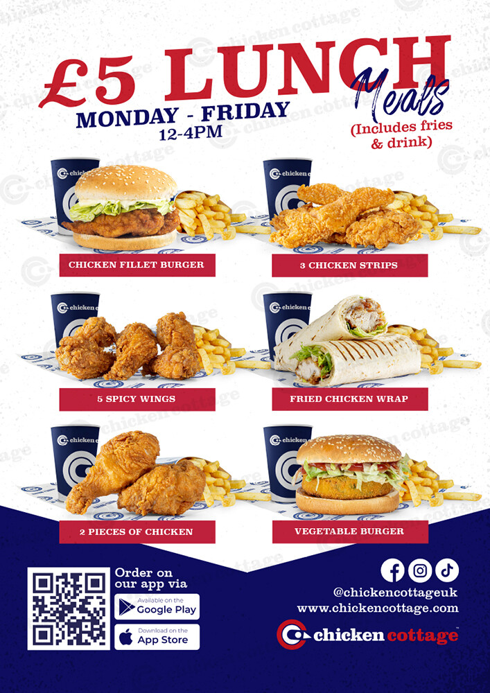 £5 Lunch Offer Poster