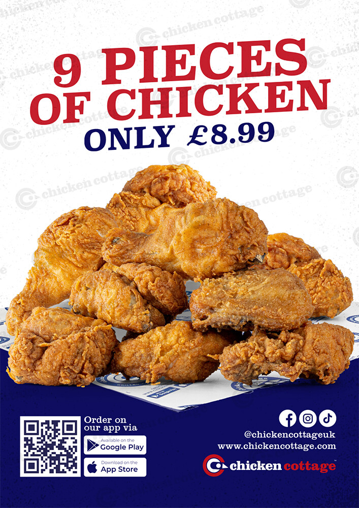 9 Pieces of Chicken Poster