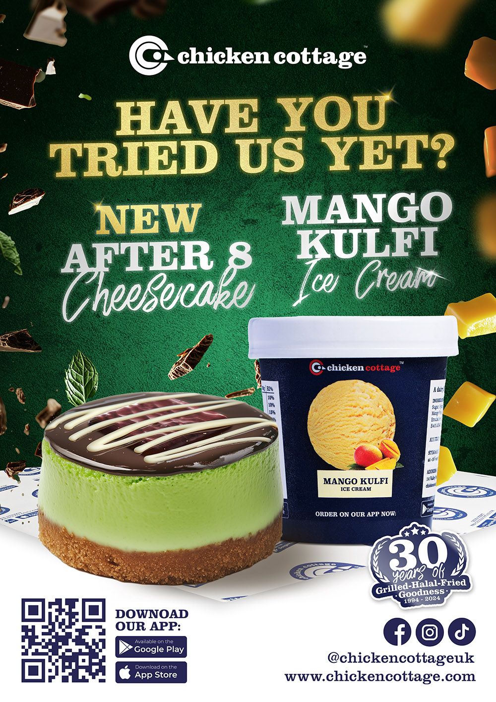 Cheesecake and Mango Poster