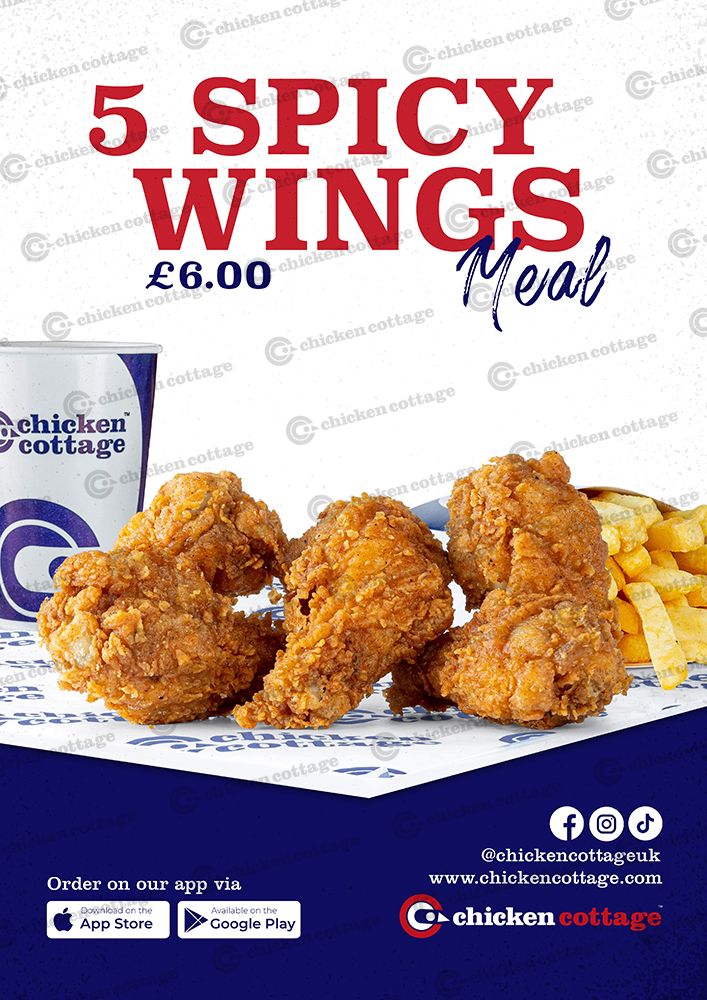 5 Spicy Wings Poster