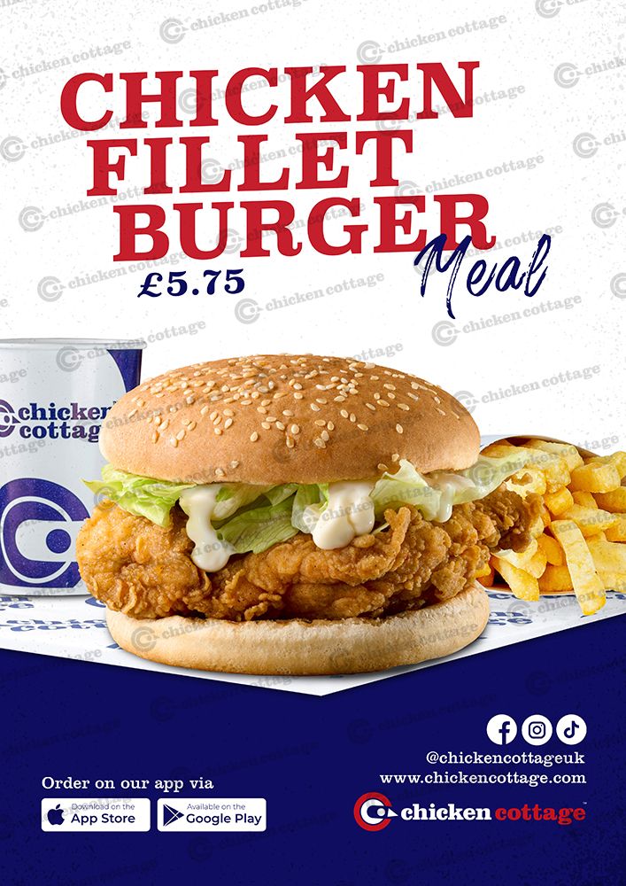 Chicken Fillet Burger Poster