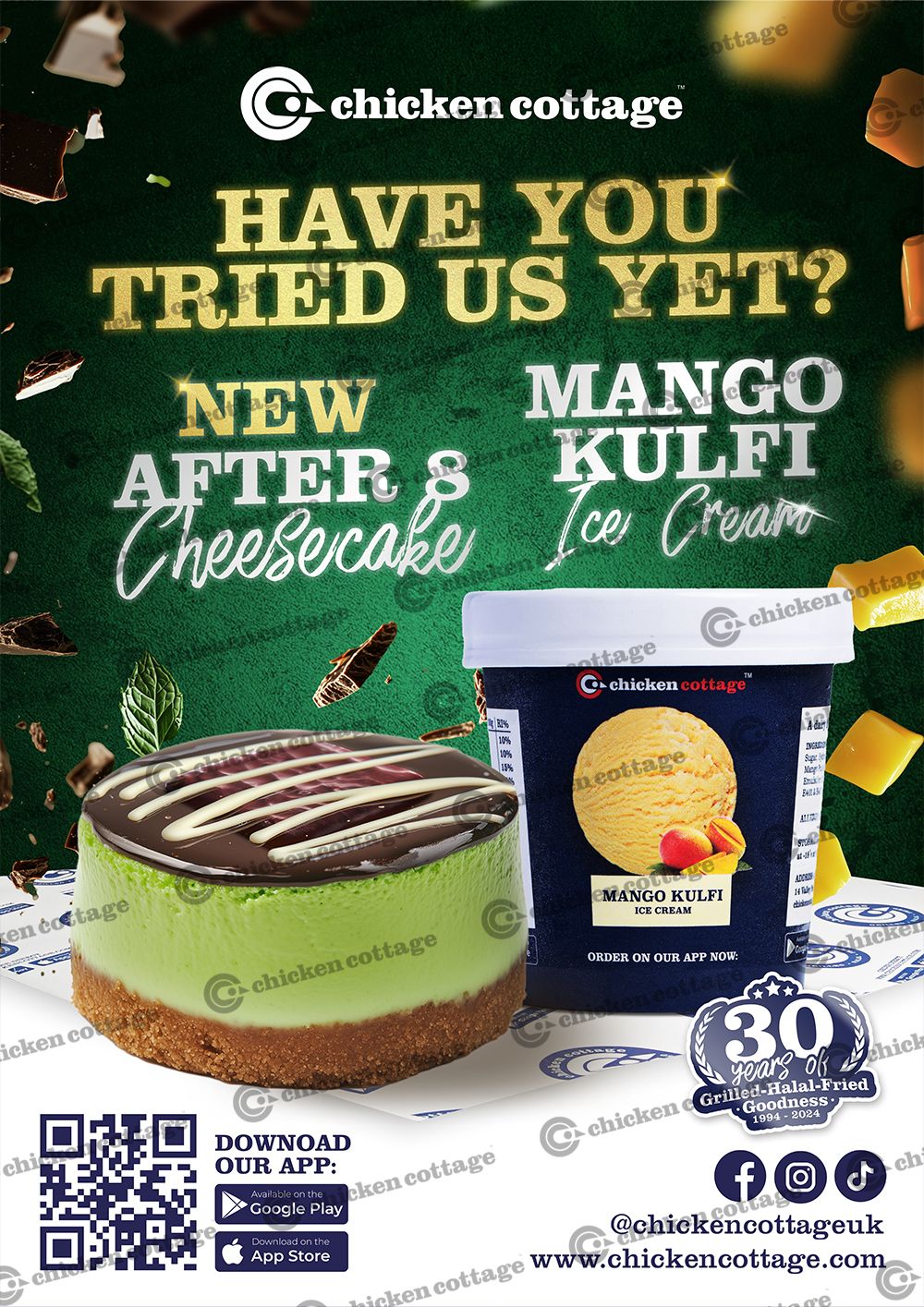 Mango Kulfi and Cheesecake Vinyl Sticker